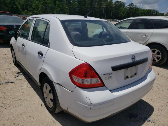 3N1CC1AP8AL387961 - 2010 NISSAN VERSA S WHITE photo 3