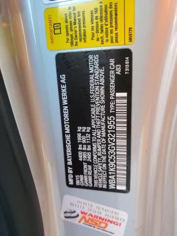 WBA1K9C53GV321955 - 2016 BMW 228 I SULEV SILVER photo 12