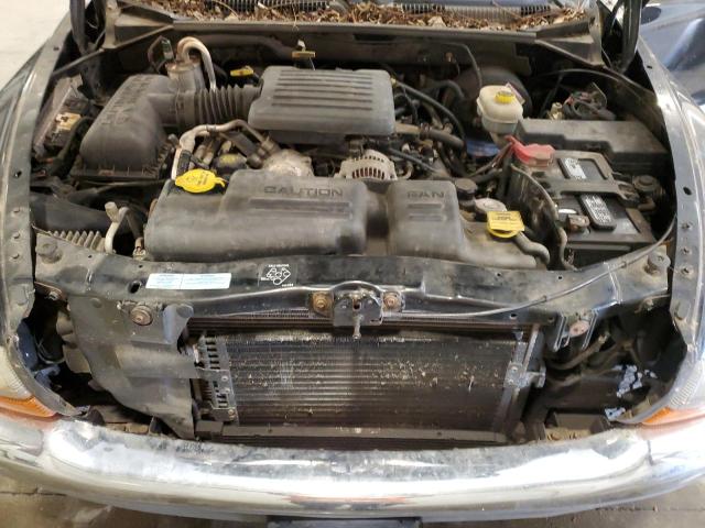 1B7GG22N21S284834 - 2001 DODGE DAKOTA BLACK photo 11