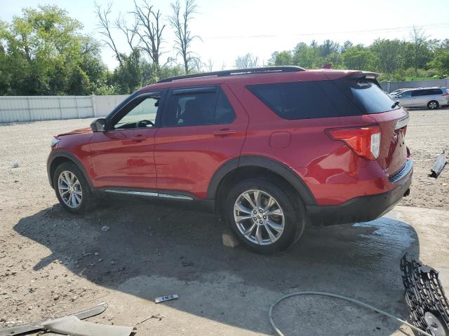 1FMSK8DHXLGA50168 - 2020 FORD EXPLORER XLT RED photo 2