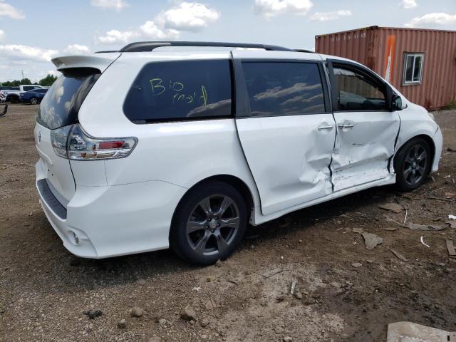 5TDXZ3DC2HS876118 - 2017 TOYOTA SIENNA SE WHITE photo 3