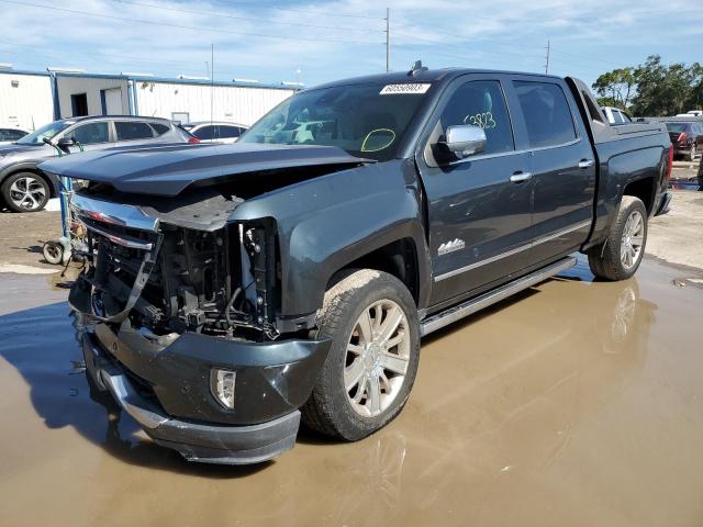 3GCUKTEC0HG356276 - 2017 CHEVROLET SILVERADO K1500 HIGH COUNTRY GRAY photo 1