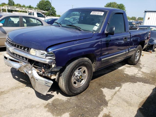 1GCEC14W2YZ199660 - 2000 CHEVROLET 1500 C1500 BLUE photo 1