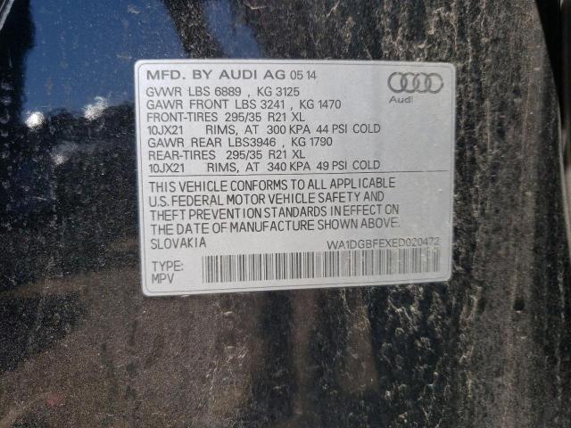 WA1DGBFEXED020472 - 2014 AUDI Q7 PRESTIGE 黑色 照片 12