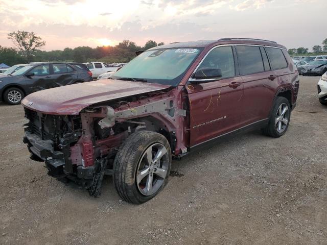 1C4RJKBG3M8173559 - 2021 JEEP GRAND CHER L LIMITED MAROON photo 1