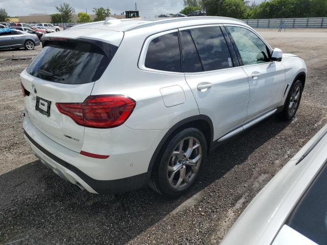 5UXTY3C05M9E16647 - 2021 BMW X3 SDRIVE30I WHITE photo 3