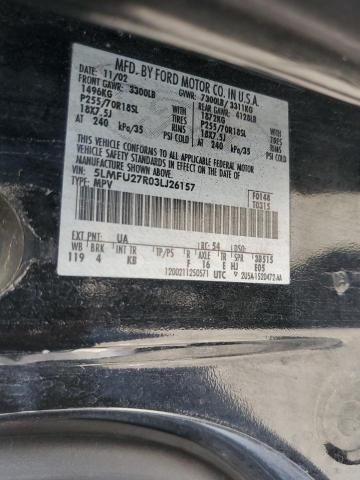 5LMFU27R03LJ26157 - 2003 LINCOLN NAVIGATOR 黑色 照片 13