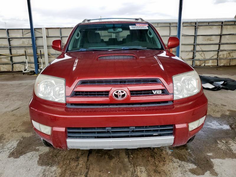 JTEZT14R658006953 - 2005 TOYOTA 4RUNNER SR5 Tünd qırmızı foto 5