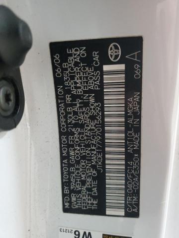 JTKDE177970156293 - 2007 TOYOTA SCION TC თეთრი ფოტო 13