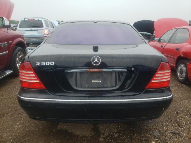 WDBNG75J34A416313 - 2004 MERCEDES-BENZ S 500 BLACK photo 6