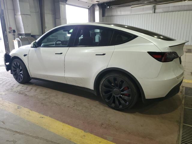 7SAYGDEF0RA257676 - 2024 TESLA MODEL Y WHITE photo 2