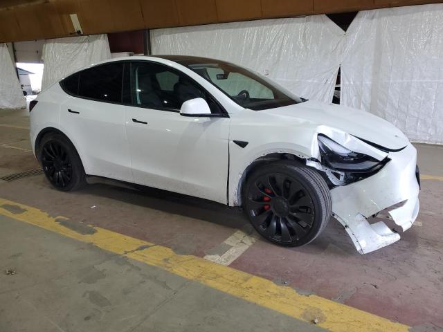 7SAYGDEF0RA257676 - 2024 TESLA MODEL Y WHITE photo 4