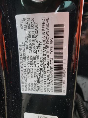 7FARS4H73PE019703 - 2023 HONDA CR-V EXL BLACK photo 13