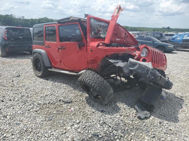 1C4BJWDG3GL326514 - 2016 JEEP WRANGLER U SPORT RED photo 4