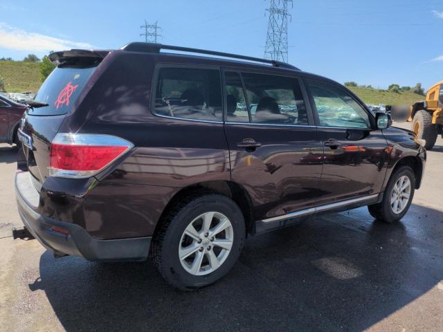 5TDBK3EHXBS053307 - 2011 TOYOTA HIGHLANDER BASE Бордовий фото 3