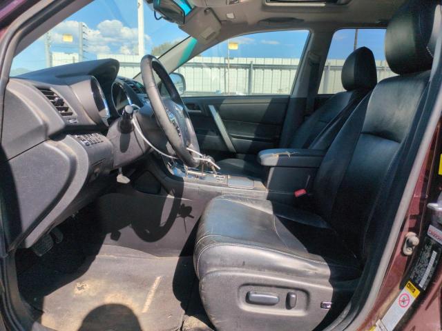 5TDBK3EHXBS053307 - 2011 TOYOTA HIGHLANDER BASE Бордовий фото 7