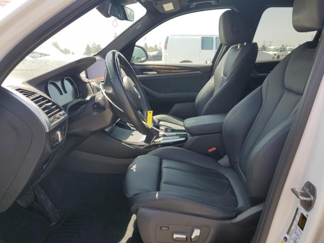 5UXTY3C03M9G42203 - 2021 BMW X3 SDRIVE30I WHITE photo 7