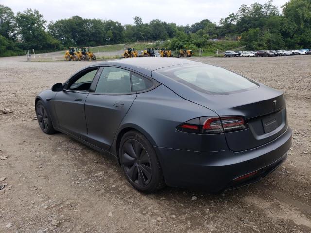 5YJSA1E52NF492362 - 2022 TESLA MODEL S Մոխրագույն լուսանկար 2