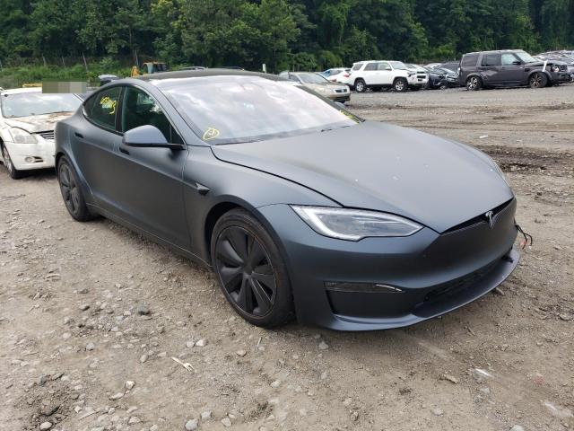 5YJSA1E52NF492362 - 2022 TESLA MODEL S Մոխրագույն լուսանկար 4