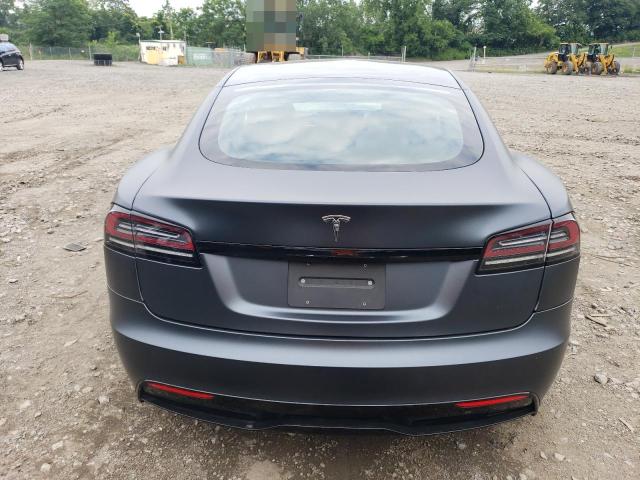 5YJSA1E52NF492362 - 2022 TESLA MODEL S Մոխրագույն լուսանկար 6
