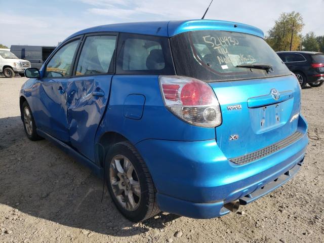 2T1KR30E18C713549 - 2008 TOYOTA COROLLA MA XR BLUE photo 3