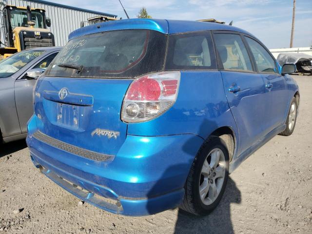 2T1KR30E18C713549 - 2008 TOYOTA COROLLA MA XR BLUE photo 4