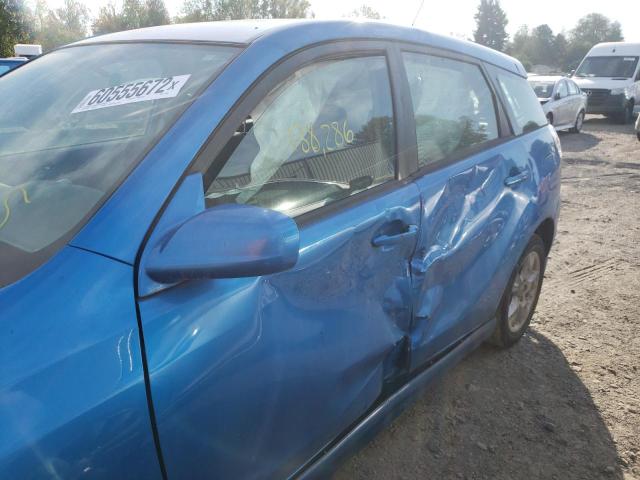 2T1KR30E18C713549 - 2008 TOYOTA COROLLA MA XR BLUE photo 9