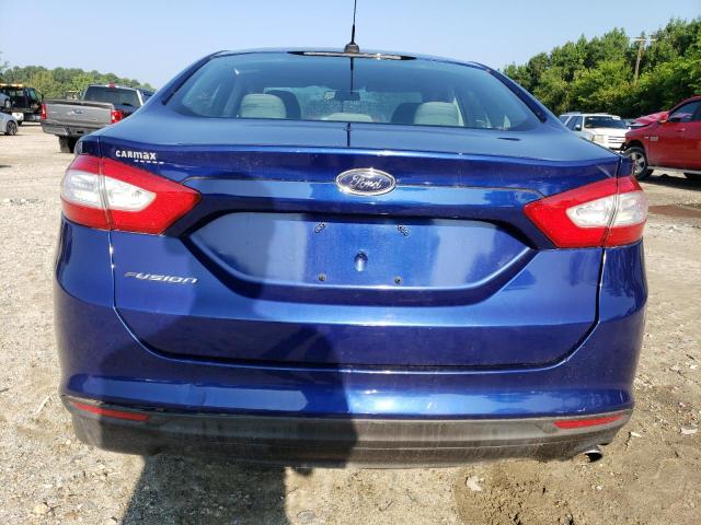 3FA6P0G74DR265041 - 2013 FORD FUSION S BLUE photo 6