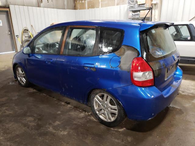 JHMGD37637S009481 - 2007 HONDA FIT S 蓝色 照片 2
