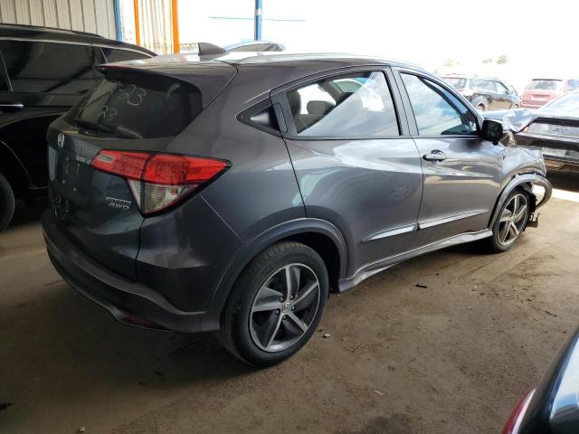 3CZRU6H90KM703822 - 2019 HONDA HR-V TOURING GRAY photo 3