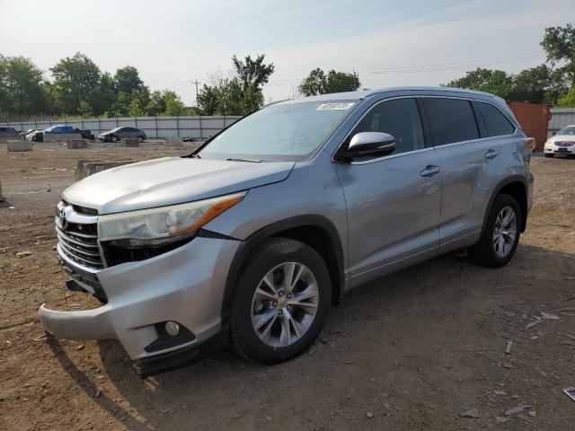 5TDJKRFH3FS148746 - 2015 TOYOTA HIGHLANDER XLE SILVER photo 1
