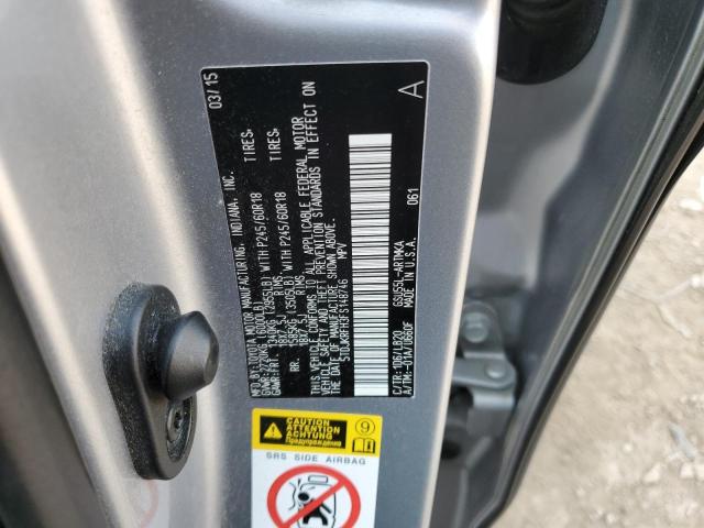 5TDJKRFH3FS148746 - 2015 TOYOTA HIGHLANDER XLE SILVER photo 13