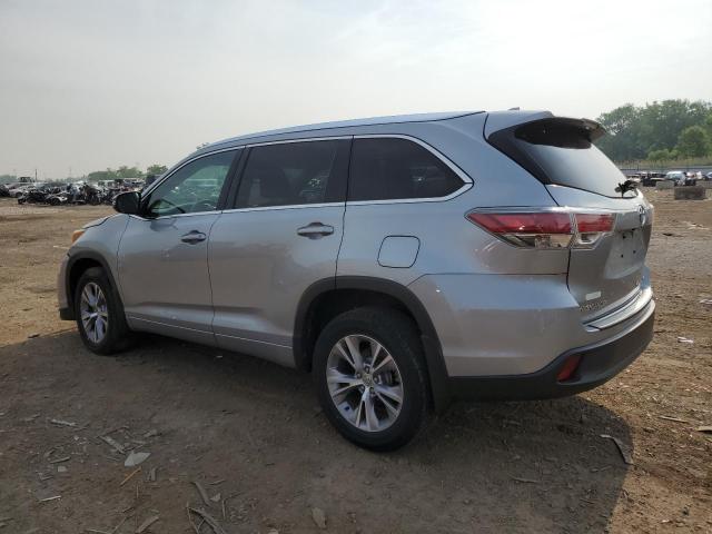 5TDJKRFH3FS148746 - 2015 TOYOTA HIGHLANDER XLE SILVER photo 2