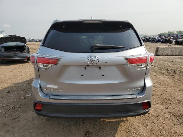 5TDJKRFH3FS148746 - 2015 TOYOTA HIGHLANDER XLE SILVER photo 6