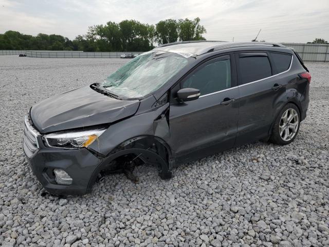 1FMCU9J99KUB23323 - 2019 FORD ESCAPE TITANIUM GRAY photo 1