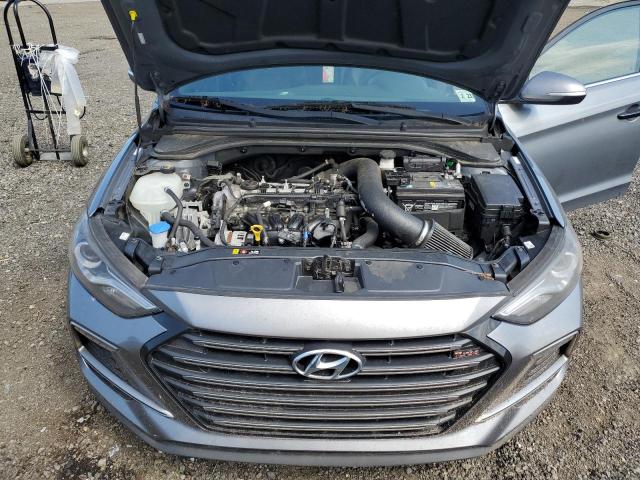 KMHD04LB6JU545258 - 2018 HYUNDAI ELANTRA SPORT GRAY photo 11