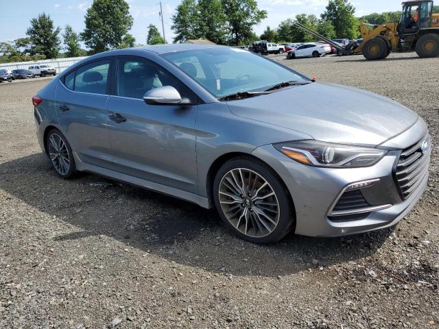 KMHD04LB6JU545258 - 2018 HYUNDAI ELANTRA SPORT GRAY photo 4