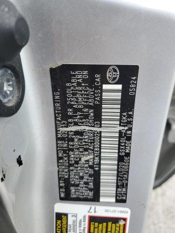 4T1BK1EB9DU025203 - 2013 TOYOTA AVALON BASE Gümüş foto 12