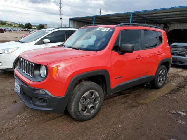 ZACCJBAB6HPE76037 - 2017 JEEP RENEGADE SPORT RED photo 1