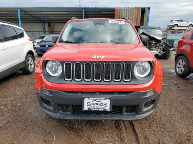 ZACCJBAB6HPE76037 - 2017 JEEP RENEGADE SPORT RED photo 5