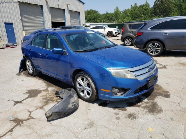 3FAHP0HA3CR345609 - 2012 FORD FUSION SE BLUE photo 4