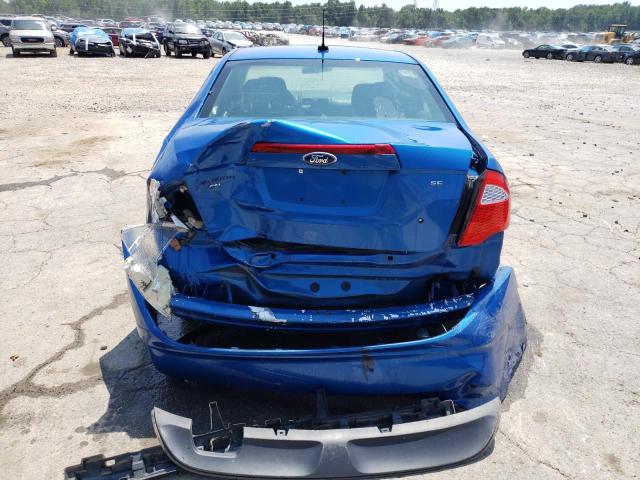 3FAHP0HA3CR345609 - 2012 FORD FUSION SE BLUE photo 6