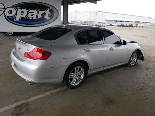JN1CV6AP3AM401133 - 2010 INFINITI G37 BASE SILVER photo 3