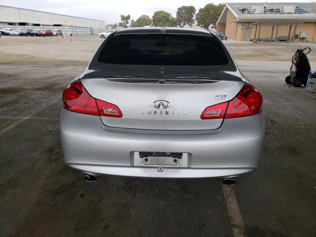 JN1CV6AP3AM401133 - 2010 INFINITI G37 BASE SILVER photo 6