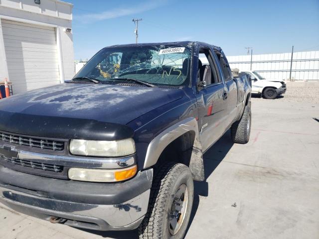 1GCGK29U4YE223358 - 2000 CHEVROLET SILVERADO K2500 BLUE photo 9