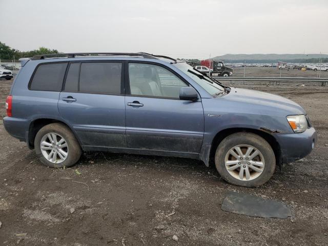 JTEEW21AX60014774 - 2006 TOYOTA HIGHLANDER HYBRID BLUE photo 4