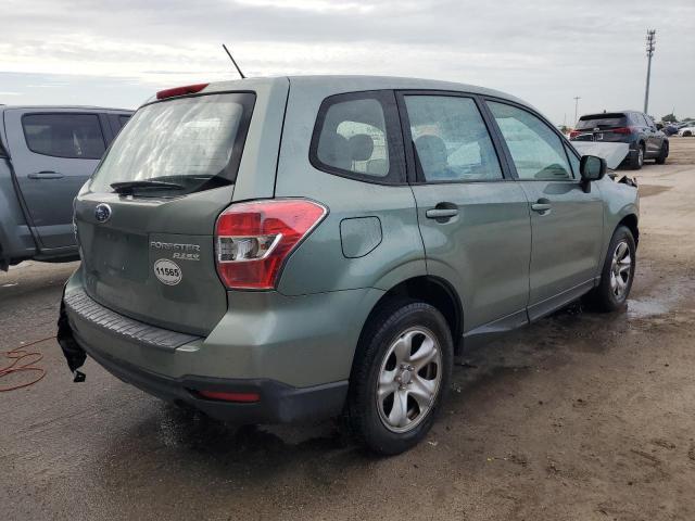 JF2SJAAC1EH494559 - 2014 SUBARU FORESTER 2.5I GREEN photo 3