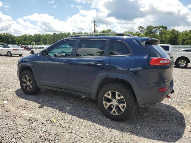 1C4PJMBS7EW170345 - 2014 JEEP CHEROKEE TRAILHAWK BLUE photo 2