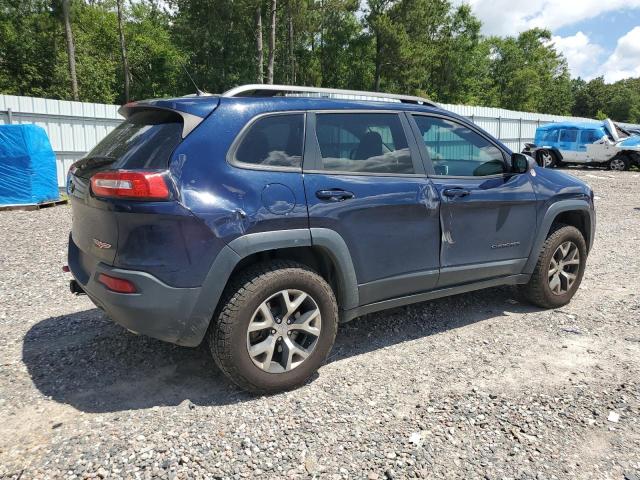 1C4PJMBS7EW170345 - 2014 JEEP CHEROKEE TRAILHAWK BLUE photo 3