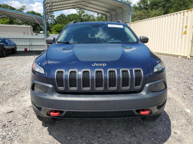 1C4PJMBS7EW170345 - 2014 JEEP CHEROKEE TRAILHAWK BLUE photo 5